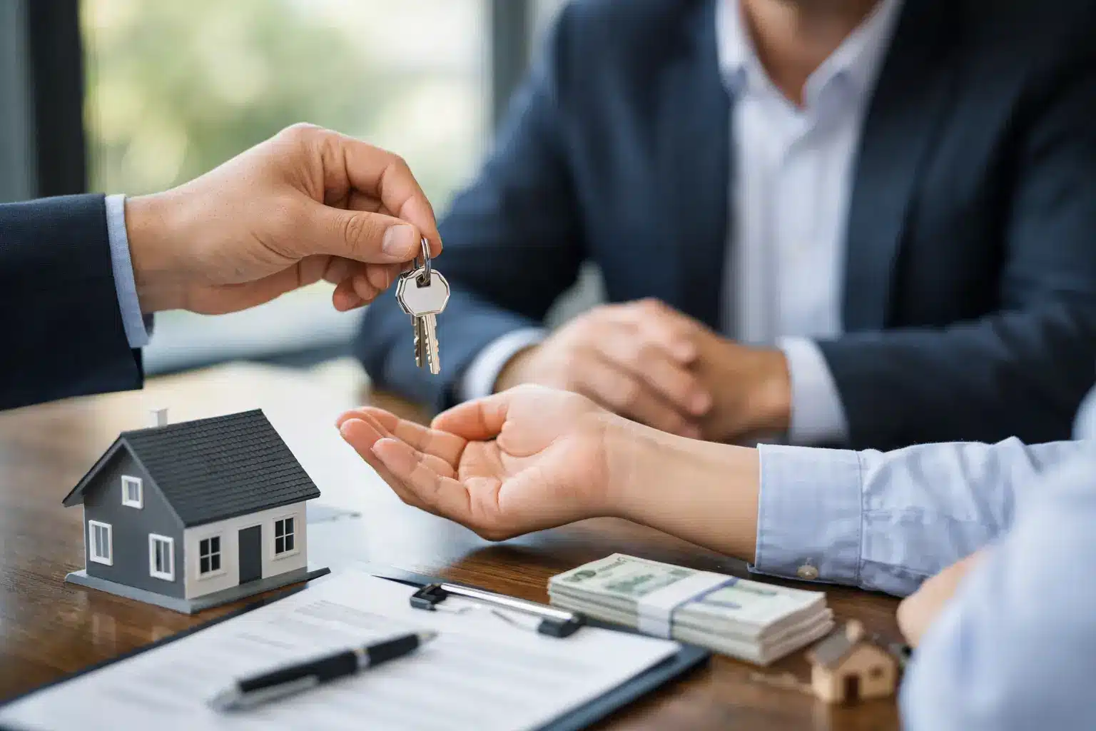 What does the brokerage commission for a property include?